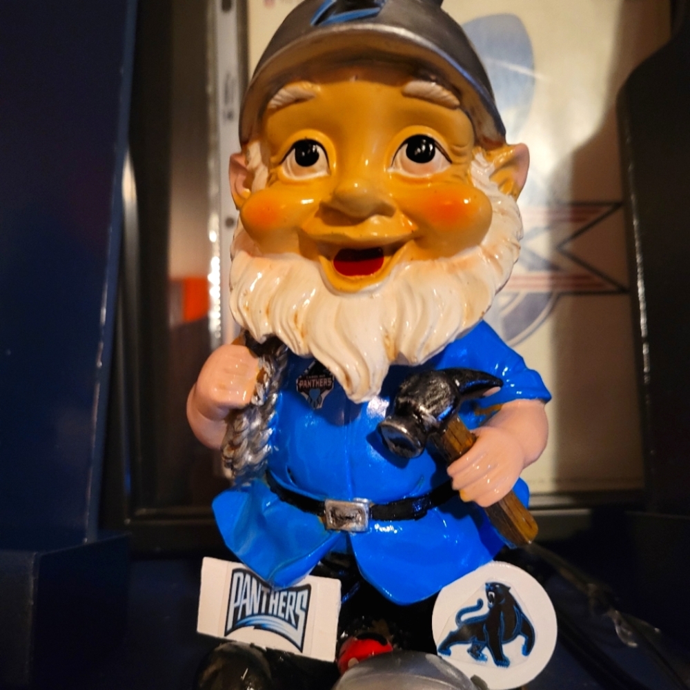 Carolina Panthers Bobblehead Gnome